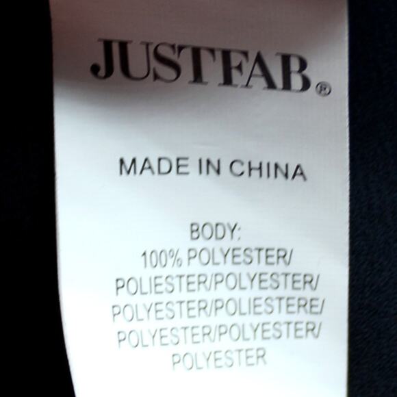 JustFab Black Blouse with Floral Lace Detail Size 1X NWT - Picture 9 of 11